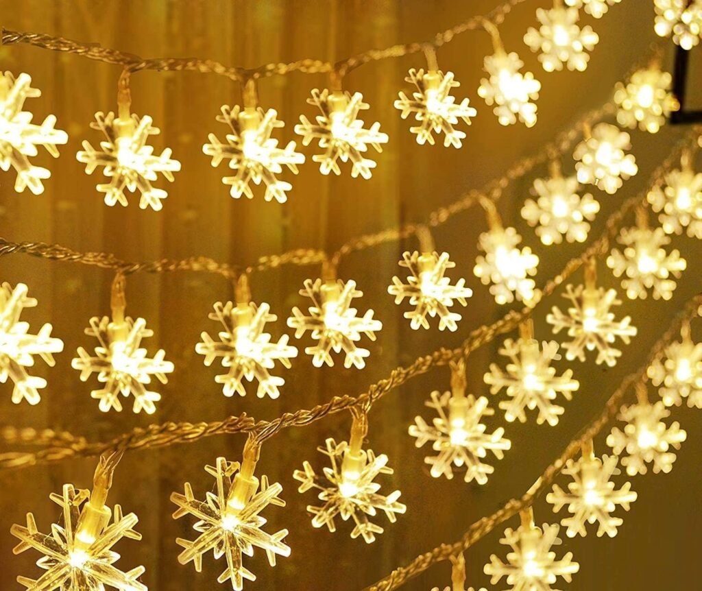 Fizzytech Snowflake String Lights - desibuyguide