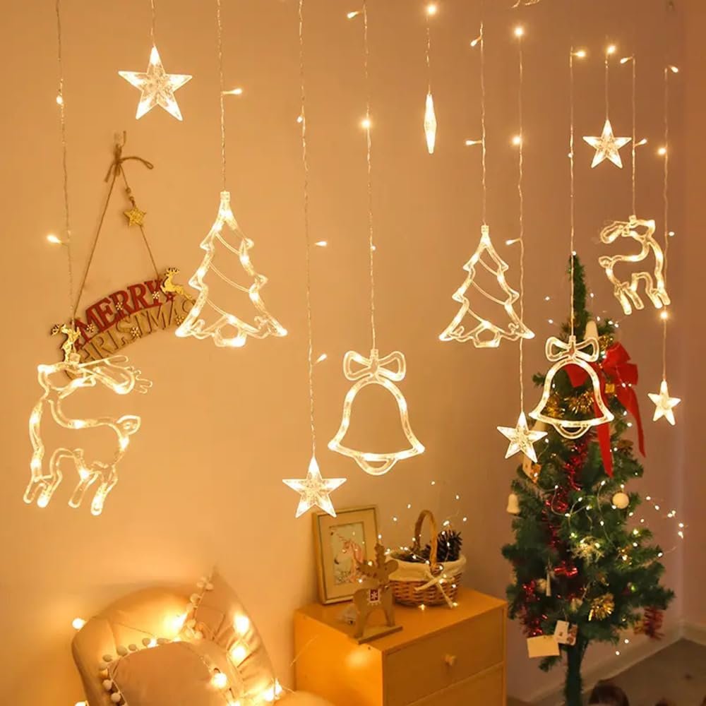 Lexton Window Curtain LED Rice String Lights - desibuyguide